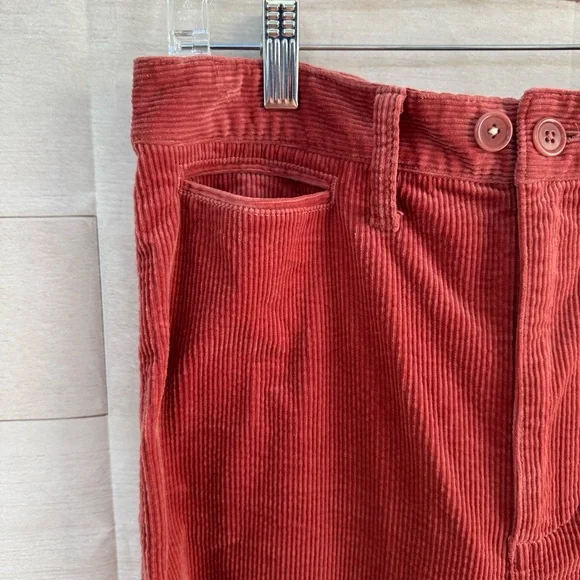 Madewell Women’s Emmet Slim Wide Leg Corduroy Pants Size 28 - Picture 4 of 6
